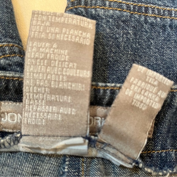 Jones New York Jeans Patchwork Stitching Capri Jeans Size 6 - Picture 5 of 7